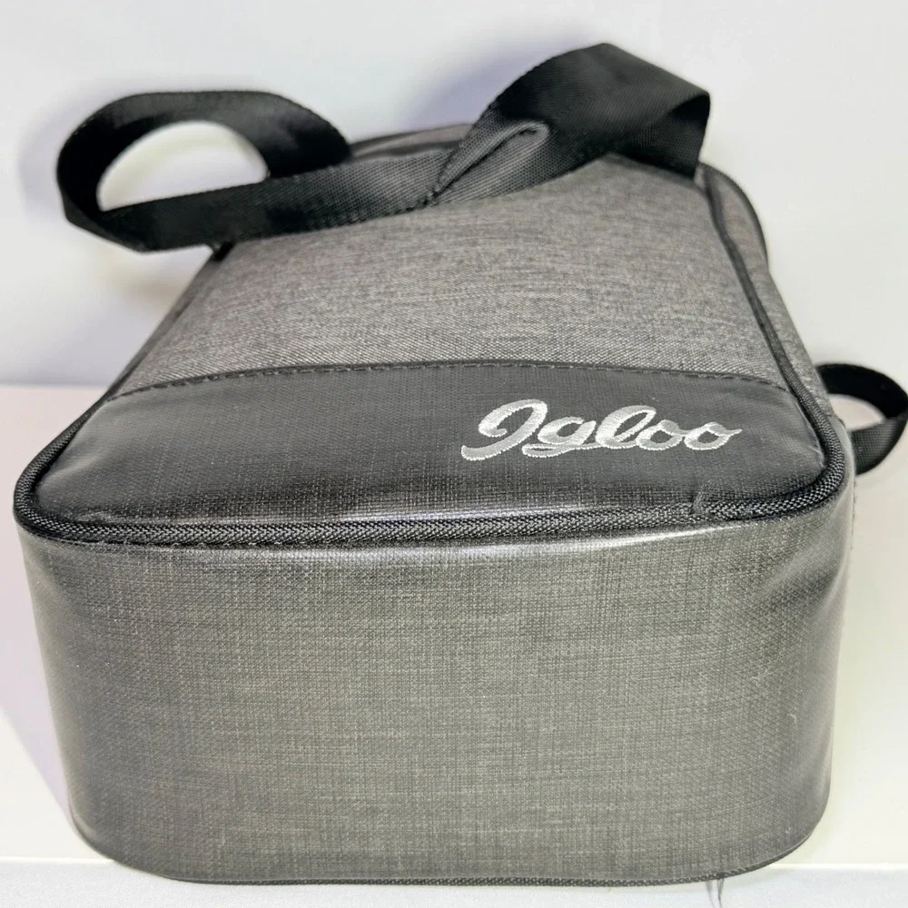 Igloo MaxCold 2 Bottle Wine Cooler Bag Heather Gray Insulated Travel Carrier